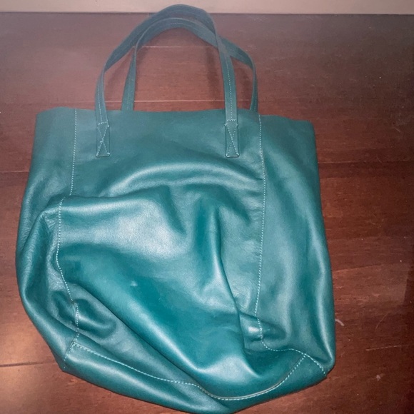 guc j crew Elegant Green Tote Bag - Picture 5 of 9